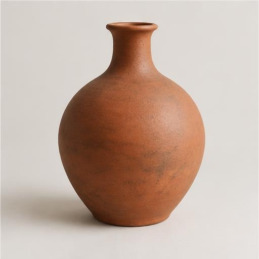 Handmade terracotta ceramic vase
